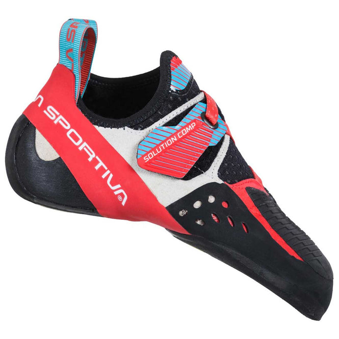 la sportiva solution comp womens rock climbing shoe hibiscus malibu blue 1