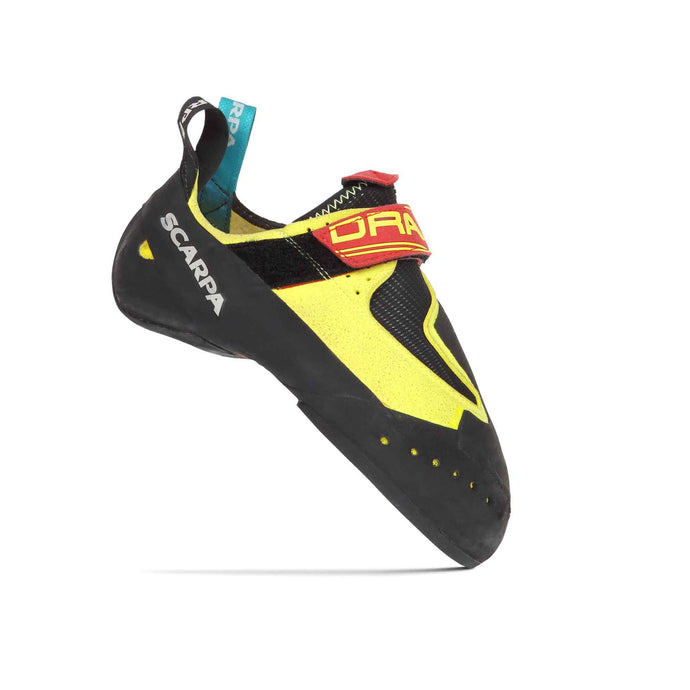 scarpa drago rock climbing shoe side view