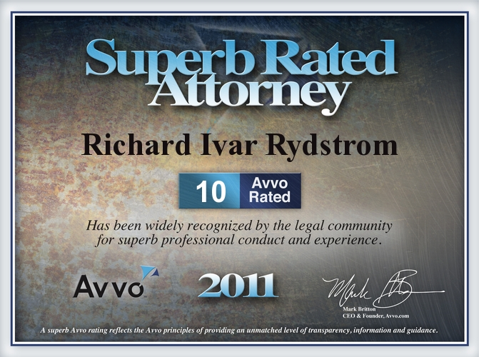 CA Avvo Rich Rydstrom Orange County Lawsuits Disputes Attorney Rich Rydstrom avvo 10 10 sub 2011 foreclosure mod denial litigation